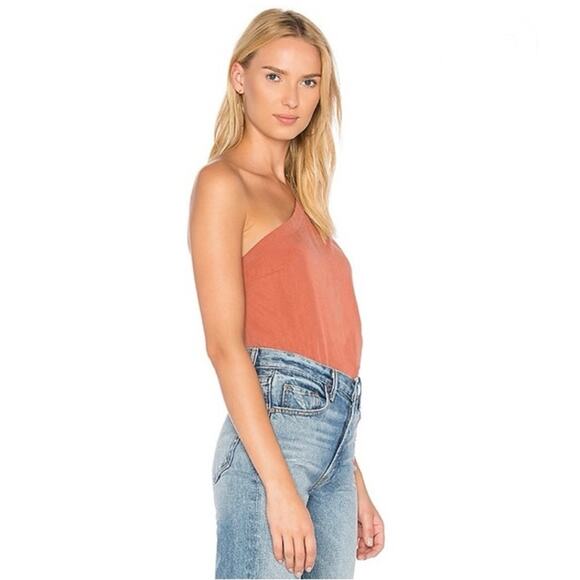 Mara Hoffman Claudia One Shoulder Top in Orange Size M - Picture 2 of 7